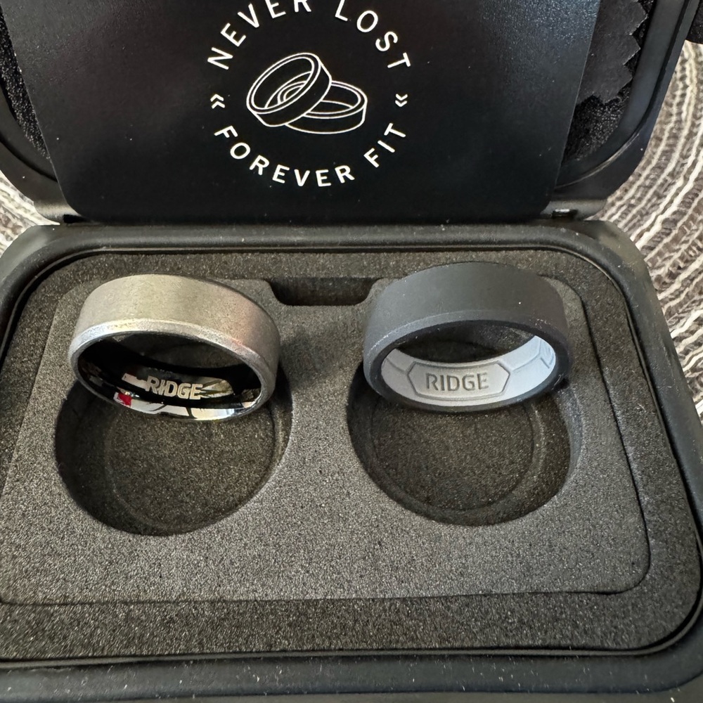 Men's Titanium and Silicone Rings